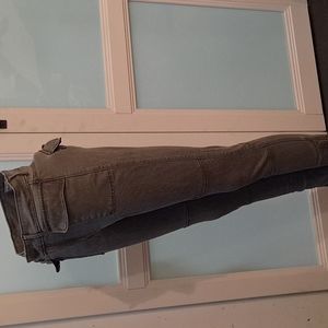 Abercrombie and Fitch moto jeans size 27 gray